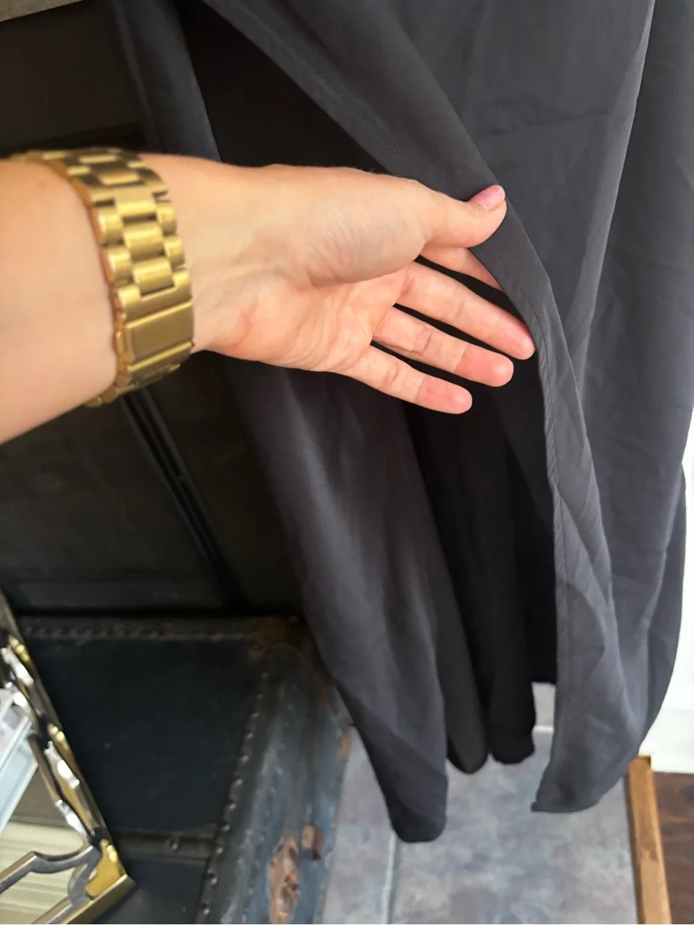 Abercrombie & Fitch Black Sleeveless Maxi Dress